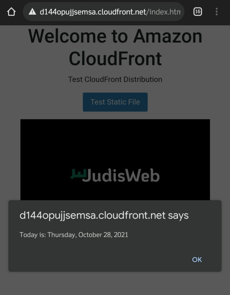 JudisWeb cloudfront distributed
